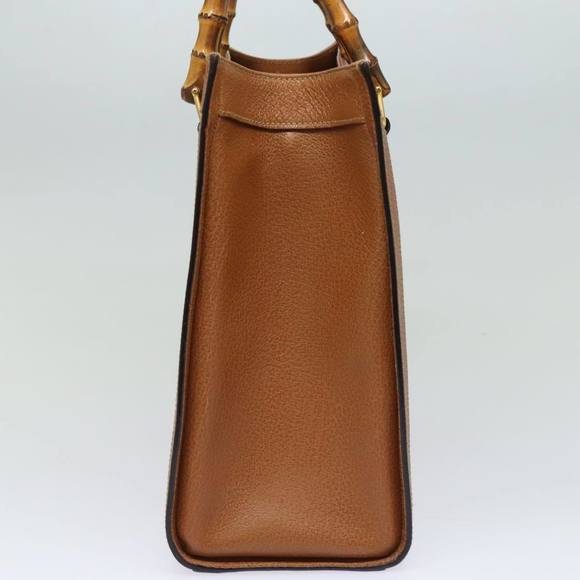 GUCCI Bamboo Hand Bag Leather Brown 002 1186 0260 Auth ep4831 - Picture 6 of 16